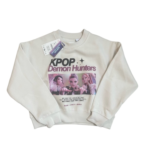Zara Other - Zara Cream KPOP Demon Hunters Sweatshirt